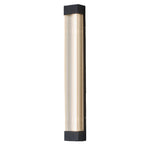 Linear Outdoor Wall Sconce – Waterproof LED Strip Light in Brushed Black