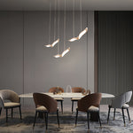 Aurelia Gull Pendant Light — Nordic LED Ceiling Lamp in Rose Gold