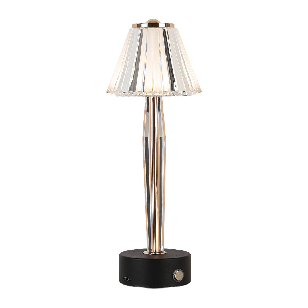 Classic Touch Table Lamp with USB Charging, Iron & Acrylic
