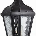 Modern European Outdoor Post Light with Clear Glass Shade