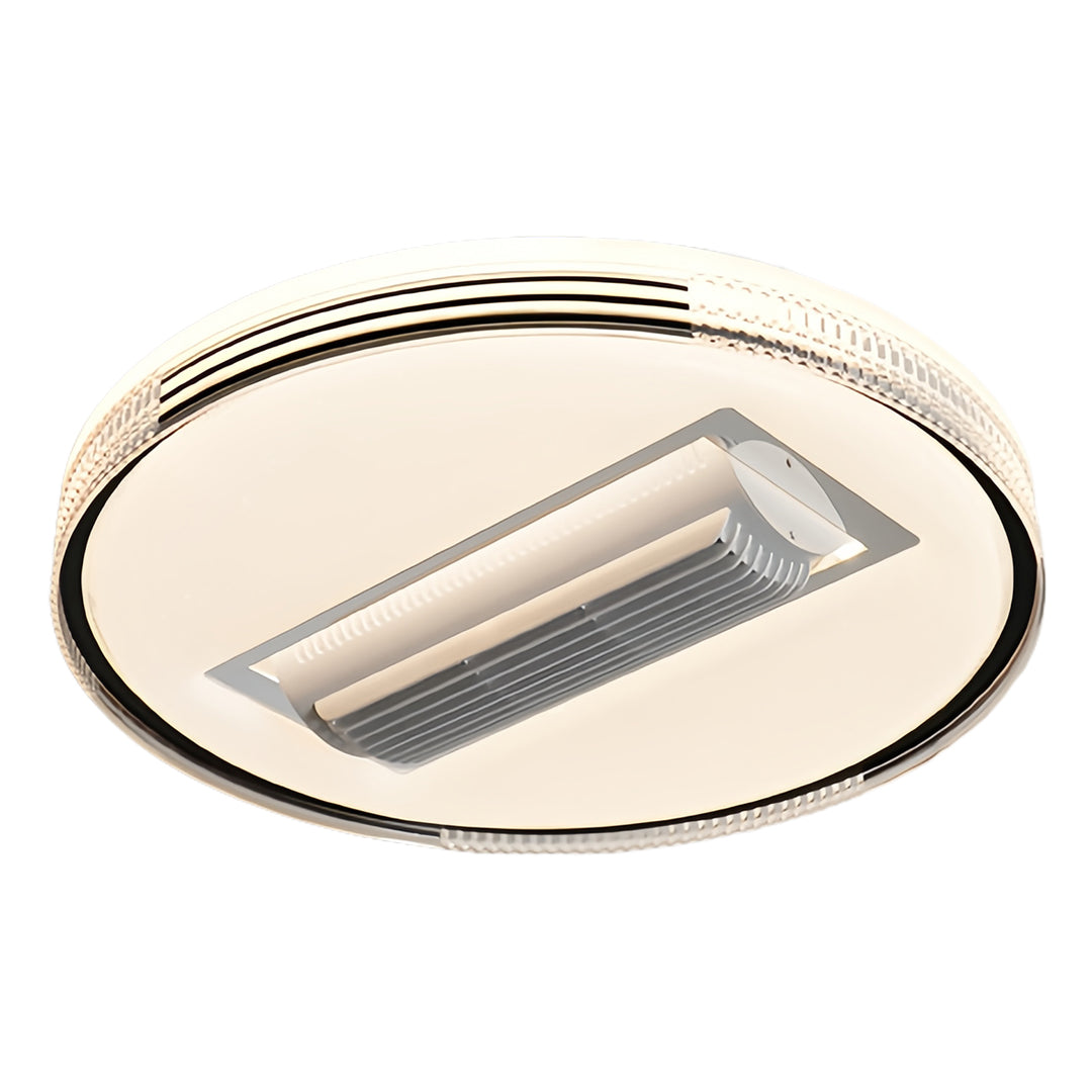 Aura Bladeless Ceiling Fan with Integrated LED Light | Modern Flush Mount