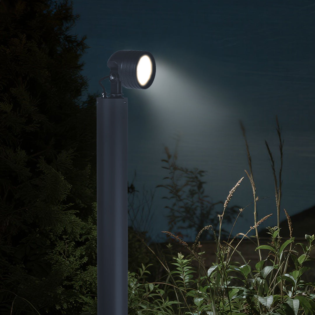 Minimalist LED Garden Bollard Light with Warm Glow