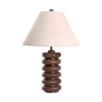 American Retro Cloth Table Lamp with Fabric Shade for Bedroom and Living Room