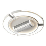 Bladeless Ceiling Fan with Full Spectrum LED Light – Modern Flush Mount