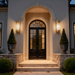Aurelia Copper Outdoor Wall Sconce – European Vintage Lantern for Facades & Entryways