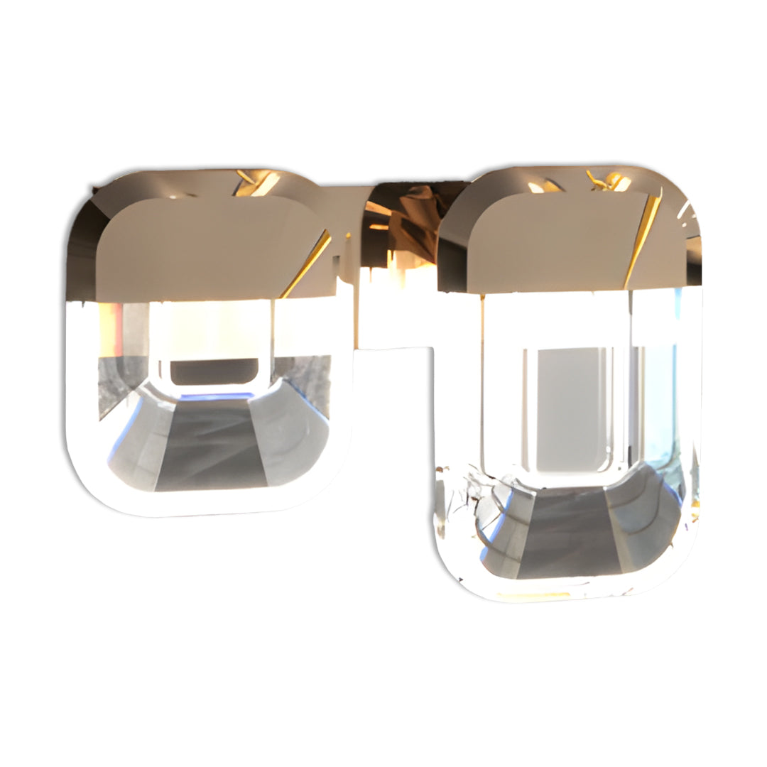 Modern Crystal Wall Sconce in Gold Aluminum Finish