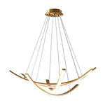 Artisan Copper Ribbon LED Pendant Light for Modern Interiors