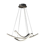 Artisan Copper Ribbon LED Pendant Light for Modern Interiors