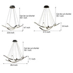 Artisan Copper Ribbon LED Pendant Light for Modern Interiors