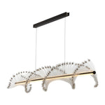 Spiral LED Pendant Light – Modern Linear Suspension for Dining & Living Spaces