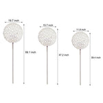 Dandelion Sphere LED Outdoor Pole Light – Modern Garden Illumination