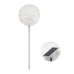 Dandelion Sphere LED Outdoor Pole Light – Modern Garden Illumination