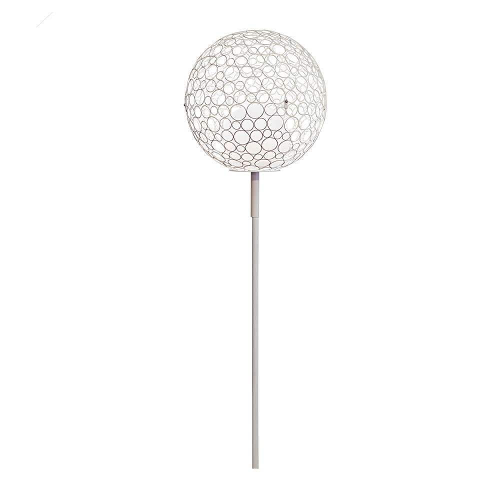 Dandelion Sphere LED Outdoor Pole Light – Modern Garden Illumination