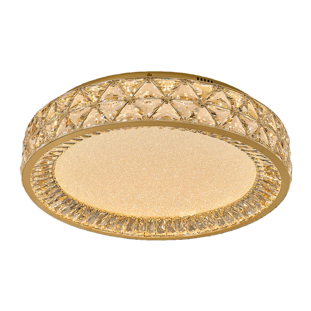 Aurelia Crystal Flush Mount Ceiling Light in Champagne Gold