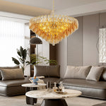 Modern Glass Pendant Chandelier 8-Light 10-Light American Luxury Ceiling Light