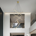 Nordic Minimalist LED Linear Chandelier for Modern Interiors