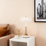 Cordless Mushroom Table Lamp with Dimmable Touch Control, Modern Acrylic Shade