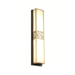 Linear Wall Sconce in Copper and Marble – Modern Minimalist LED Strip Light