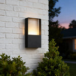 Modern Outdoor Wall Sconce with Integrated LED – Waterproof Architectural Lighting