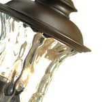 Chestnut Black Aluminum Outdoor Wall Sconce with Clear Glass Shade