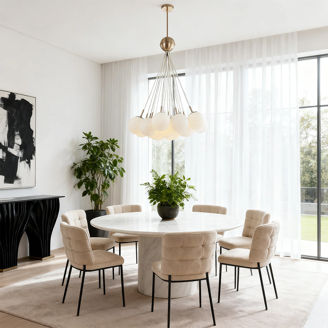 Bubble Glass Chandelier Nordic Gold Modern Pendant Light