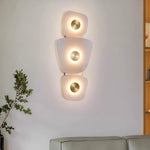 Italian Minimalist Copper Wall Sconce with Natural Marble Shade