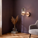Crystal Wall Sconces Modern Minimalist LED Lighting for Bedroom Hallway