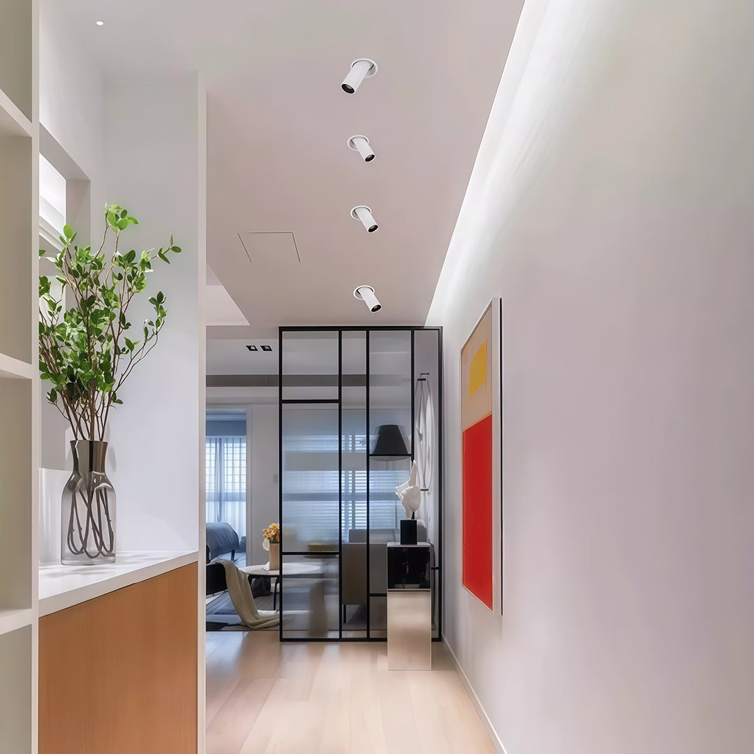 Modern Recessed LED Spotlights with Adjustable Anti-Glare Design