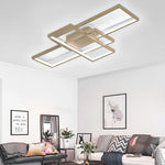 Abstract Rectangles LED Flush Mount Ceiling Light in Modern Minimalist Style