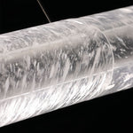 Modern Crystal Linear Pendant Light with Adjustable Cord