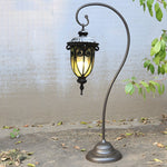 Arched European Lantern Floor Lamp for Outdoor Garden and Patio Lighting