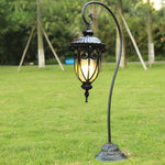 Arched European Lantern Floor Lamp for Outdoor Garden and Patio Lighting