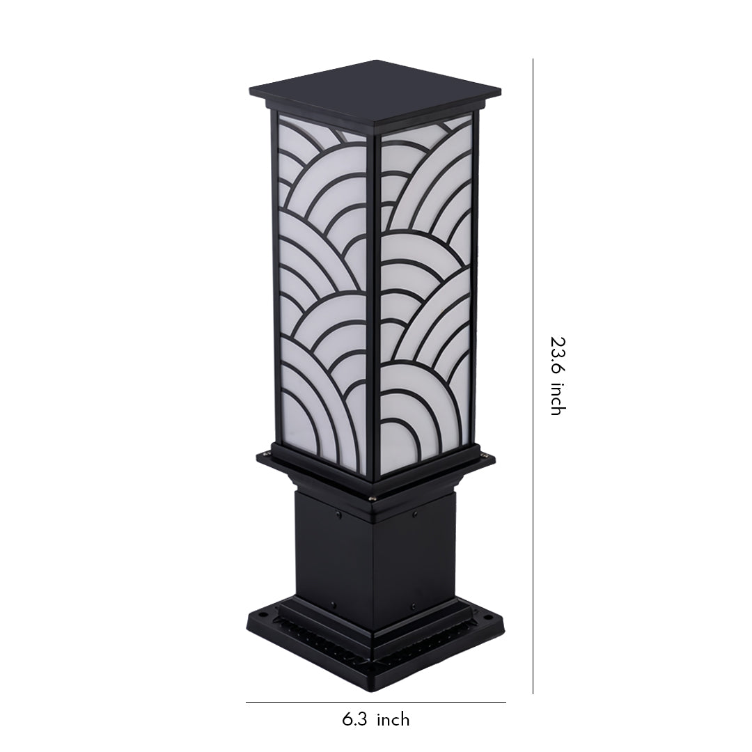 Modern Outdoor Bollard Light | Die-Cast Aluminum Landscape Lamp
