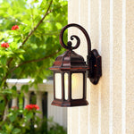 European Cast Aluminum Outdoor Wall Sconce with Clear Glass Shade