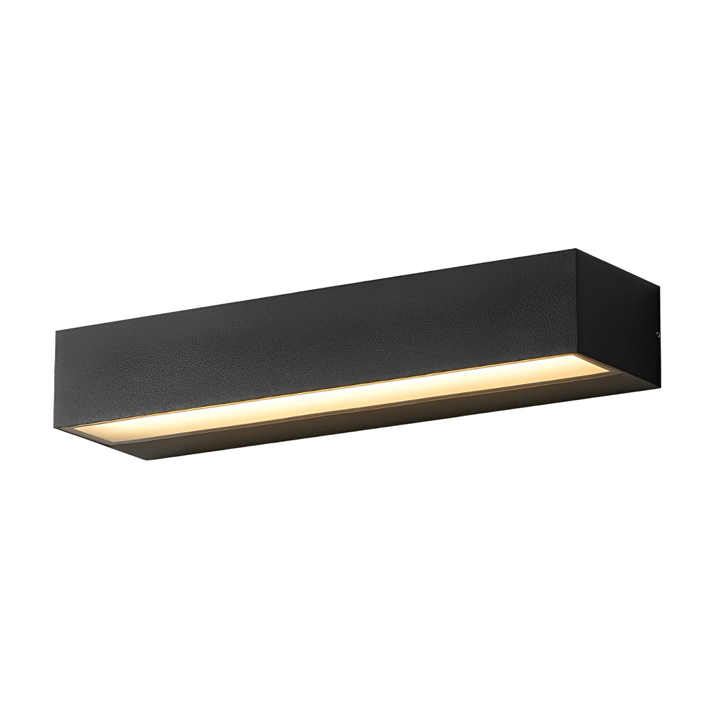 Modern Outdoor Wall Sconce with Integrated LED and Address Number Light