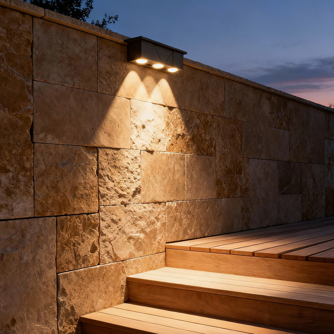 Solar LED Wall Wash Light – Minimalist Outdoor Architectural Lighting