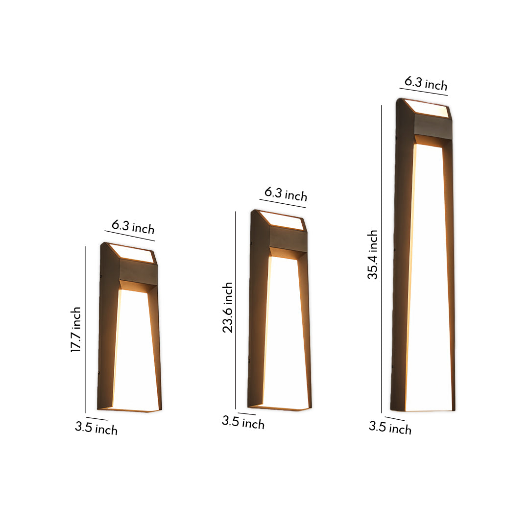 Extra Large Outdoor Wall Sconce – Modern Waterproof LED Wall Light