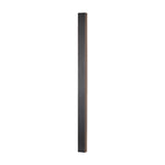 Modern Linear LED Wall Sconce in Black Aluminum with Clear Acrylic