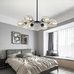 Aurelia Glass Globe Sputnik Chandelier – Nordic LED Ceiling Light