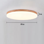 Aurelia Wood & Acrylic LED Flush Mount Ceiling Light