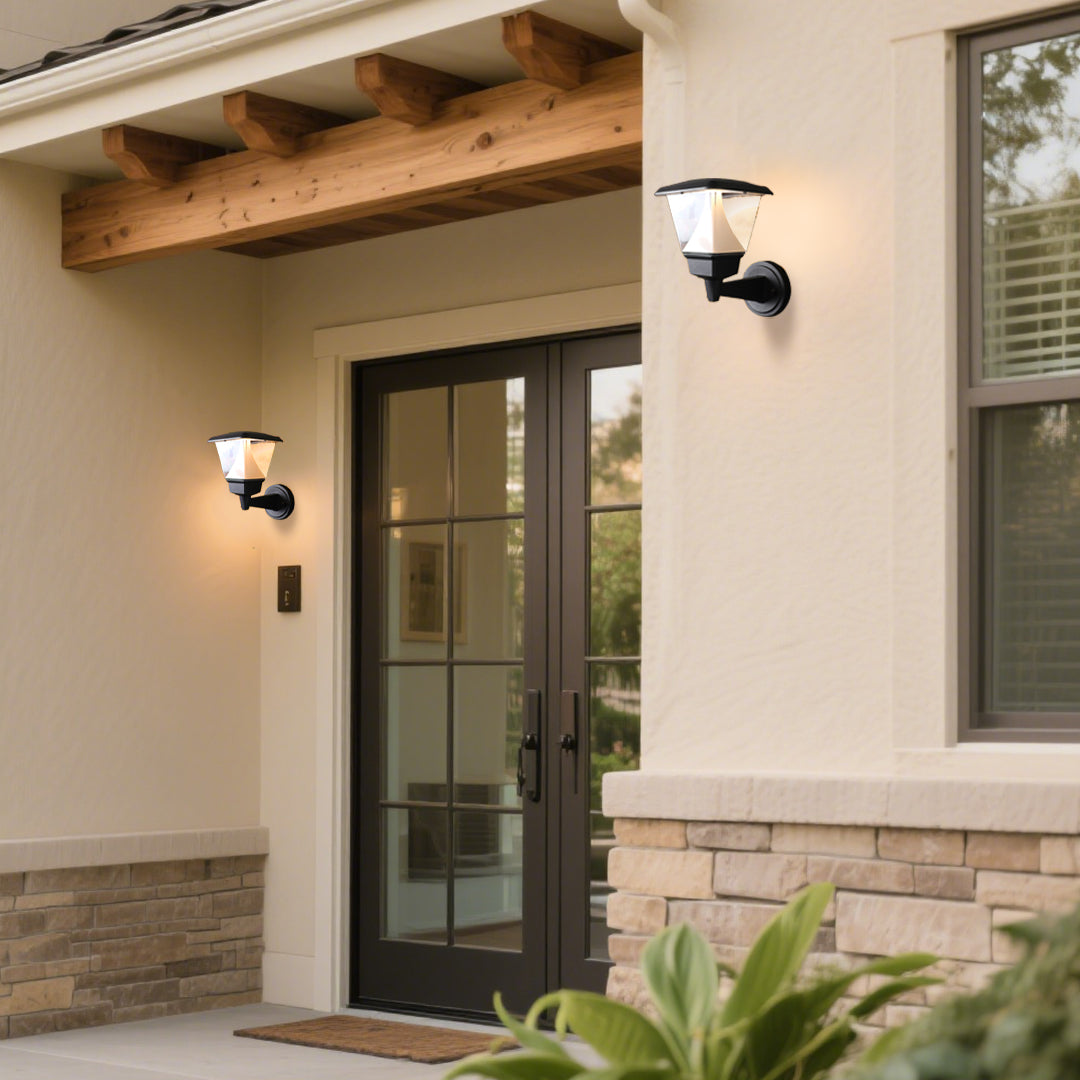 Modern Outdoor Wall Sconce with Warm LED Glow