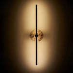 Zylaro Stone Wall Light – Brushed Brass & Marble LED Sconce