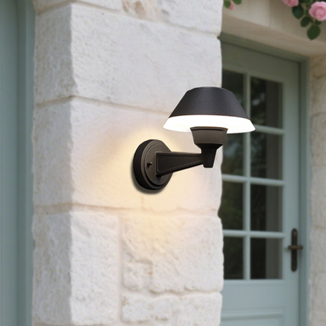 Minimalist Nordic Outdoor Wall Sconce with Warm LED Glow
