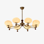 Emberlyn Bloom Chandelier – Modern Brass & Glass Pendant Light for Dining Room