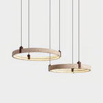 Celestial Orbit Travertine Chandelier – Modern Natural Stone Pendant Light