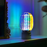 Aurora Prism LED Table Lamp – Modern Aluminum & Acrylic Accent Light