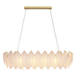 Feather Glass Chandelier Modern Luxury Pendant Light