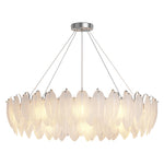 Feather Glass Chandelier Modern Luxury Pendant Light