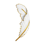 Feather LED Wall Sconce in White and Gold for Modern Interiors