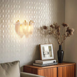 Feather Wall Sconce in Copper, Nickel, or Black – French Luxury Glass Lighting
